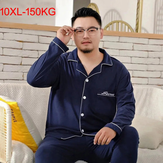 Men's Cotton Oversize Pajama Set 10XL