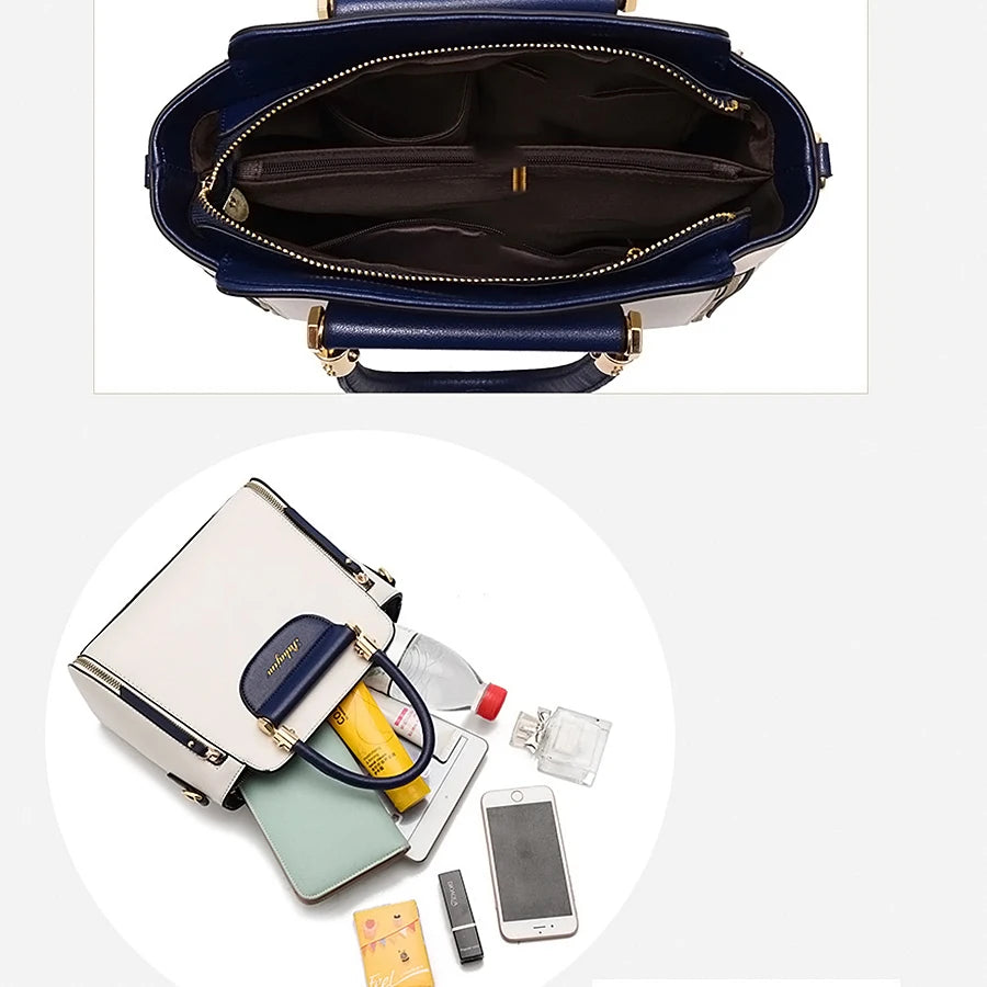 Colorblock Tote Bag Fashion