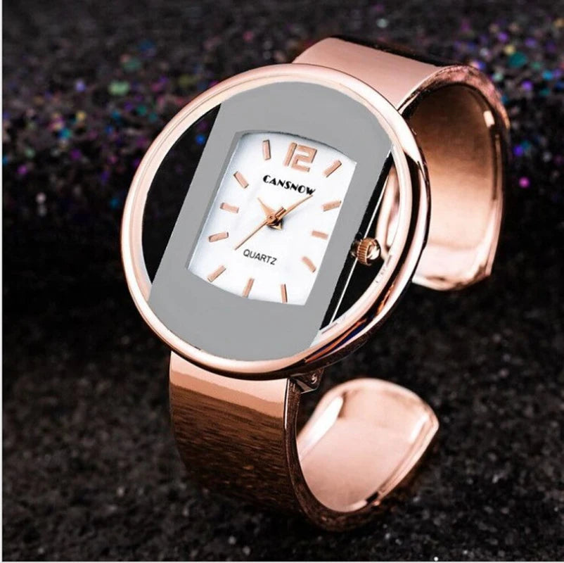 Women's Minimalist Steel Bracelet Quartz Watch