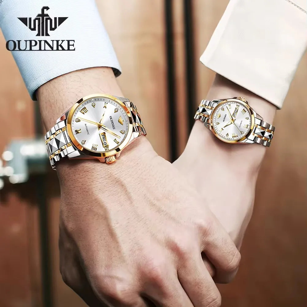 Oupinke Couple Automatic Mechanical Watch