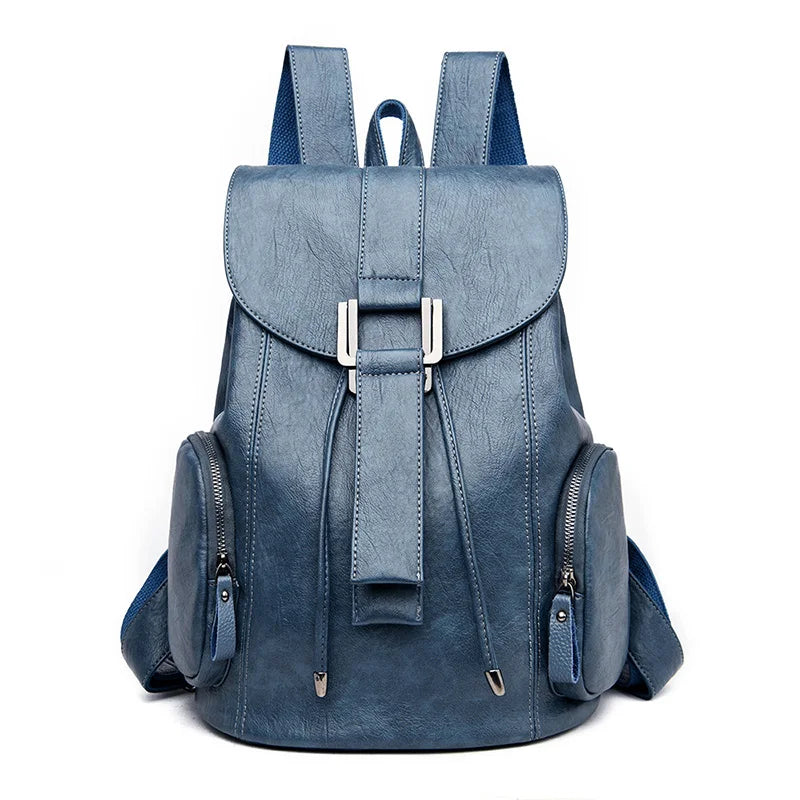 Large Leather Women Backpack