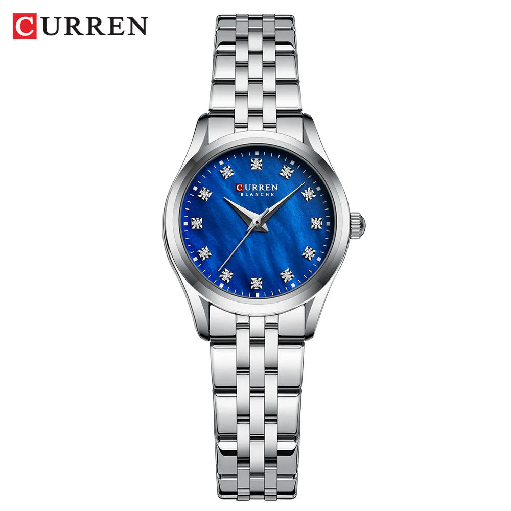 CURREN Women's Diamond Luminous Steel Watch