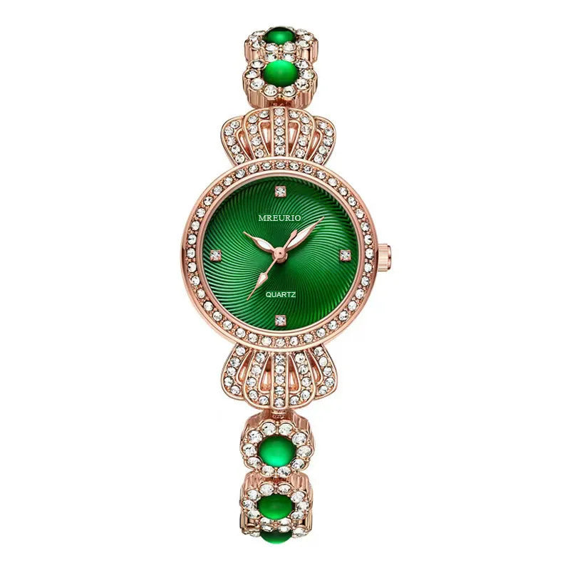 Women's Rhinestone Quartz Bracelet Watch