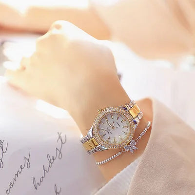 Crystal Rose Gold Dress Watch