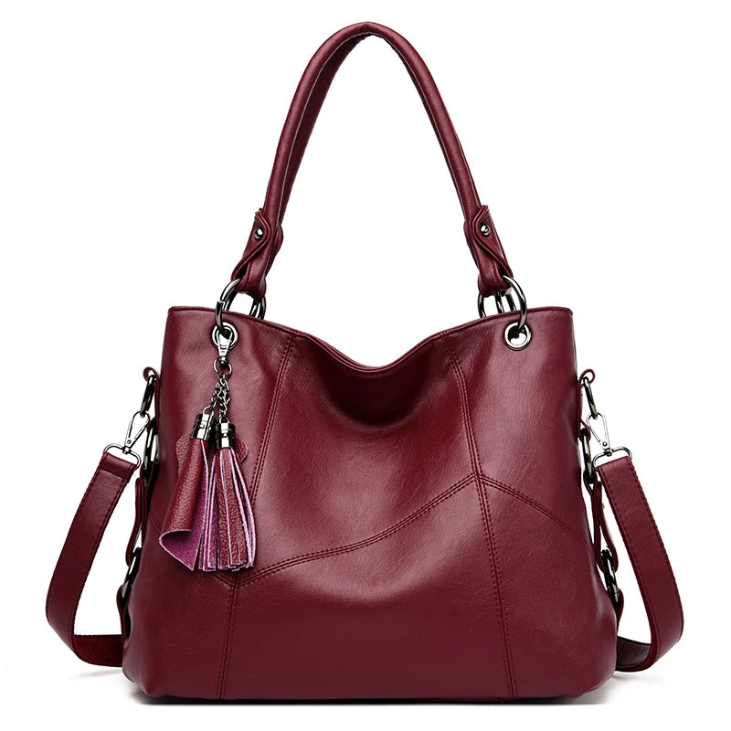 Women's Large Capacity PU Leather Tote Bag