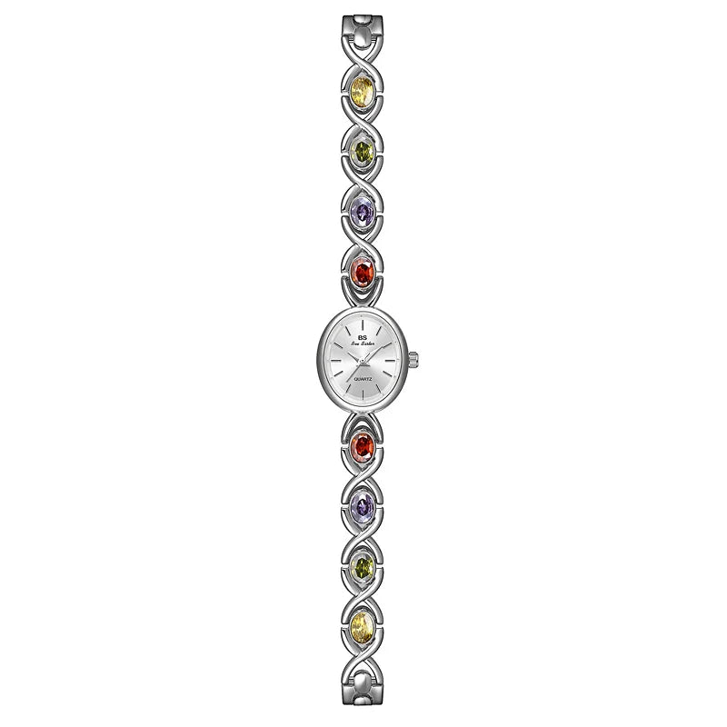 Women's Retro Alloy Quartz Watch Steel Band