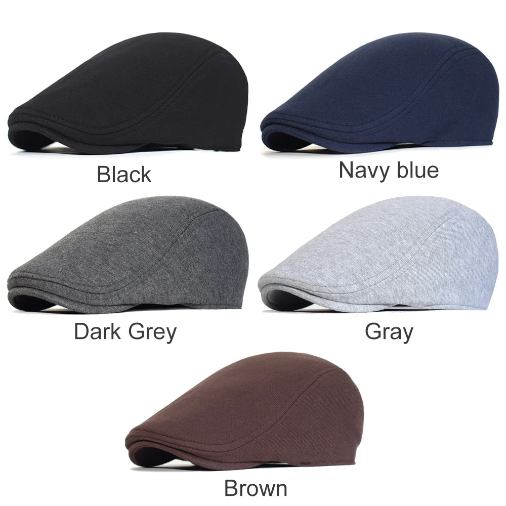 Cotton Retro Flat Cap