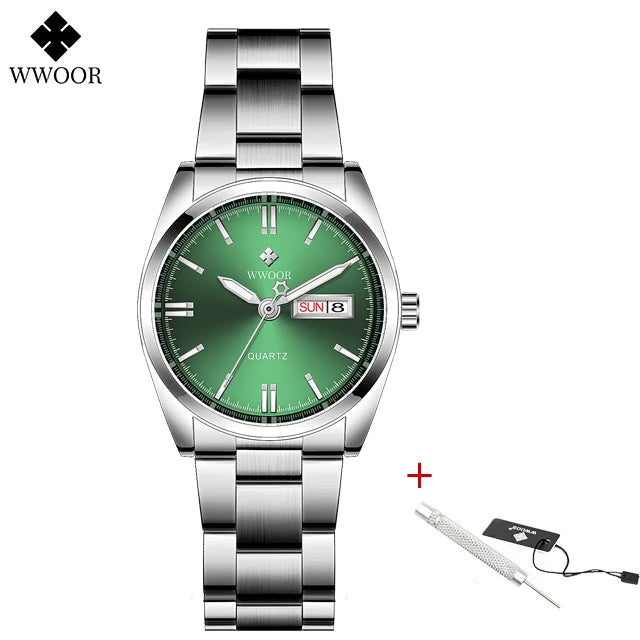 WWOOR Green Bracelet Ladies Watch
