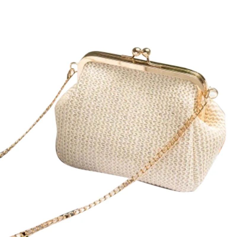Women's Straw Boho Crossbody Bag