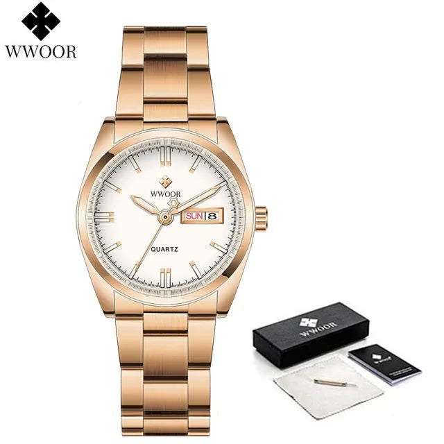 WWOOR Green Bracelet Ladies Watch