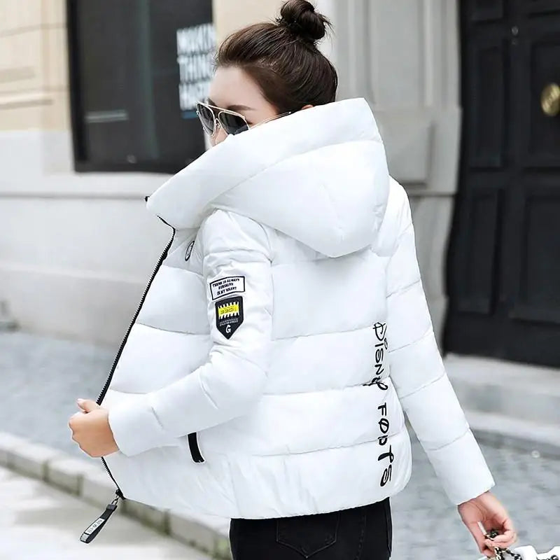 Slim Hooded Women Parka