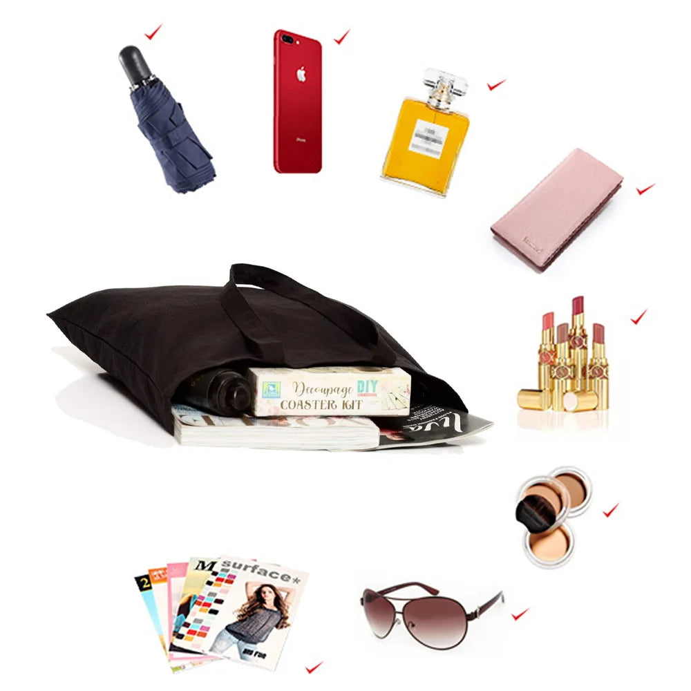 Foldable Letter Tote Shoulder Bag