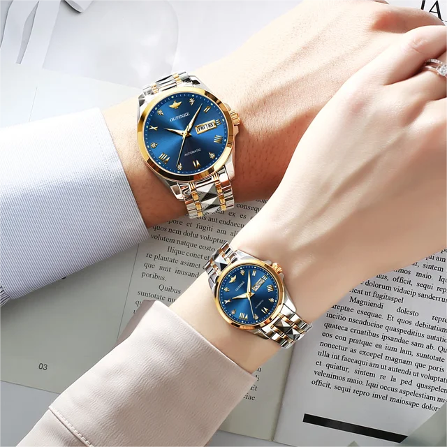Oupinke Couple Automatic Mechanical Watch