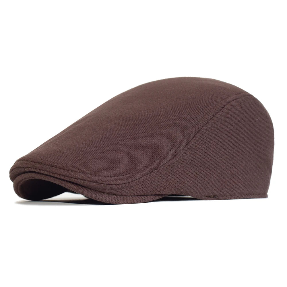 Cotton Retro Flat Cap