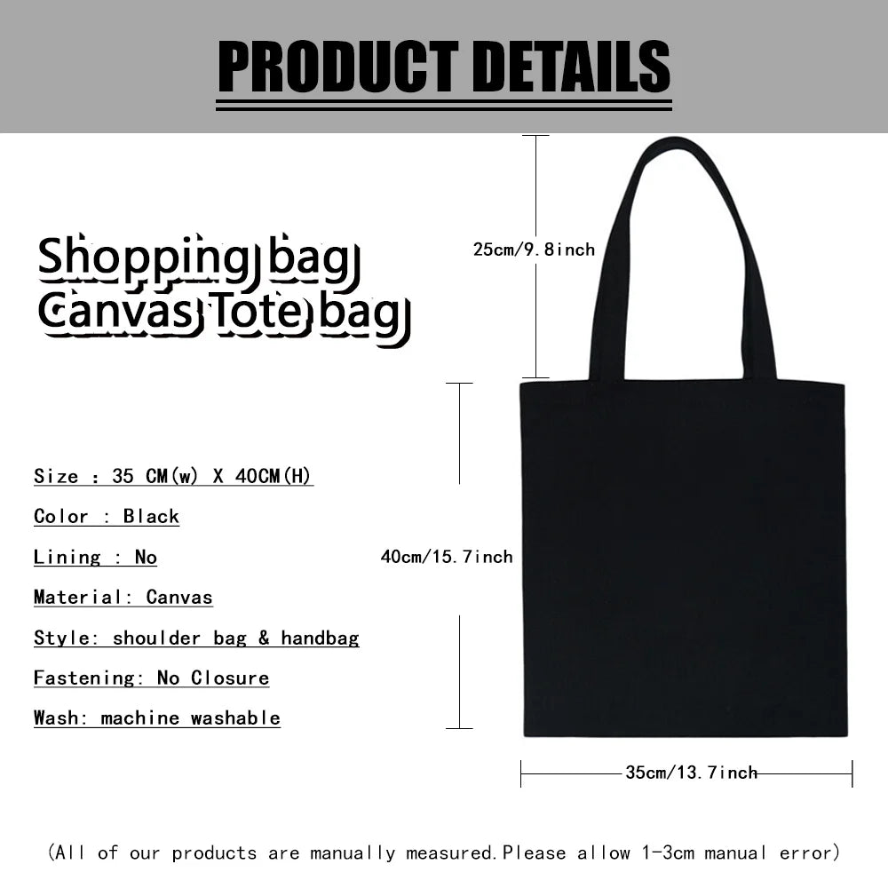 Foldable Letter Tote Shoulder Bag