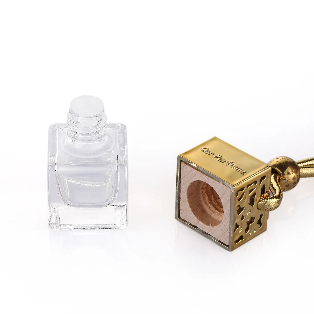 Hanging Glass Perfume Bottle Car Decor