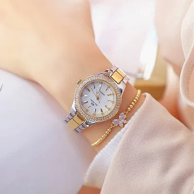 Crystal Rose Gold Dress Watch