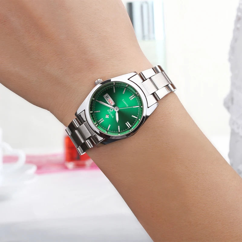 WWOOR Green Bracelet Ladies Watch