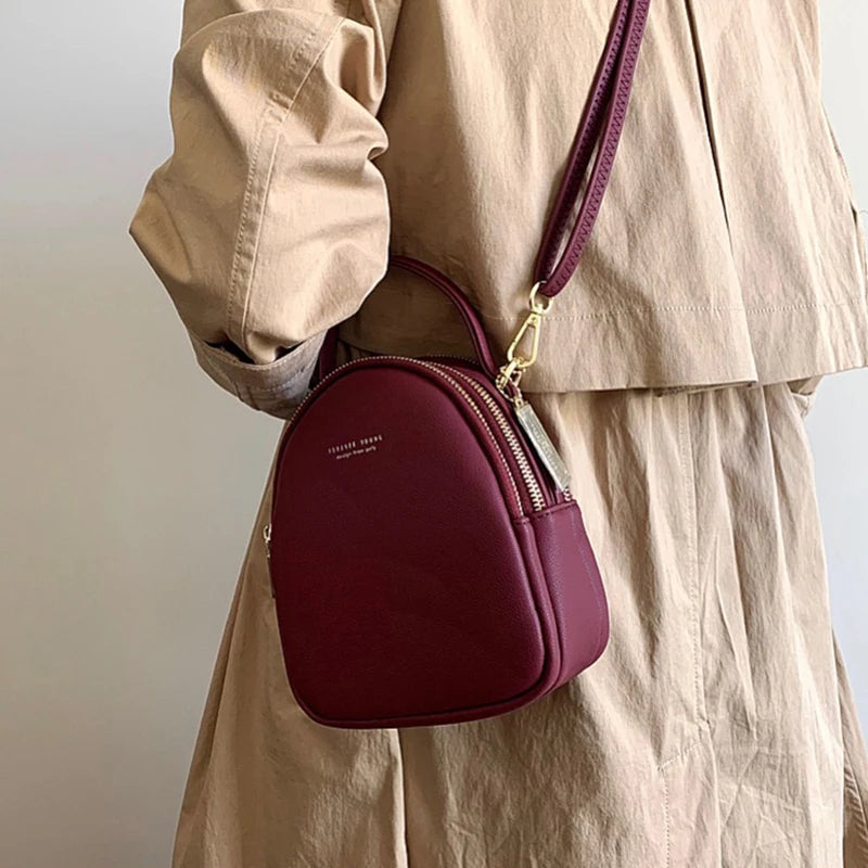 Mini Leather Backpack Shoulder