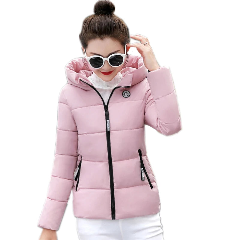 Slim Hooded Women Parka