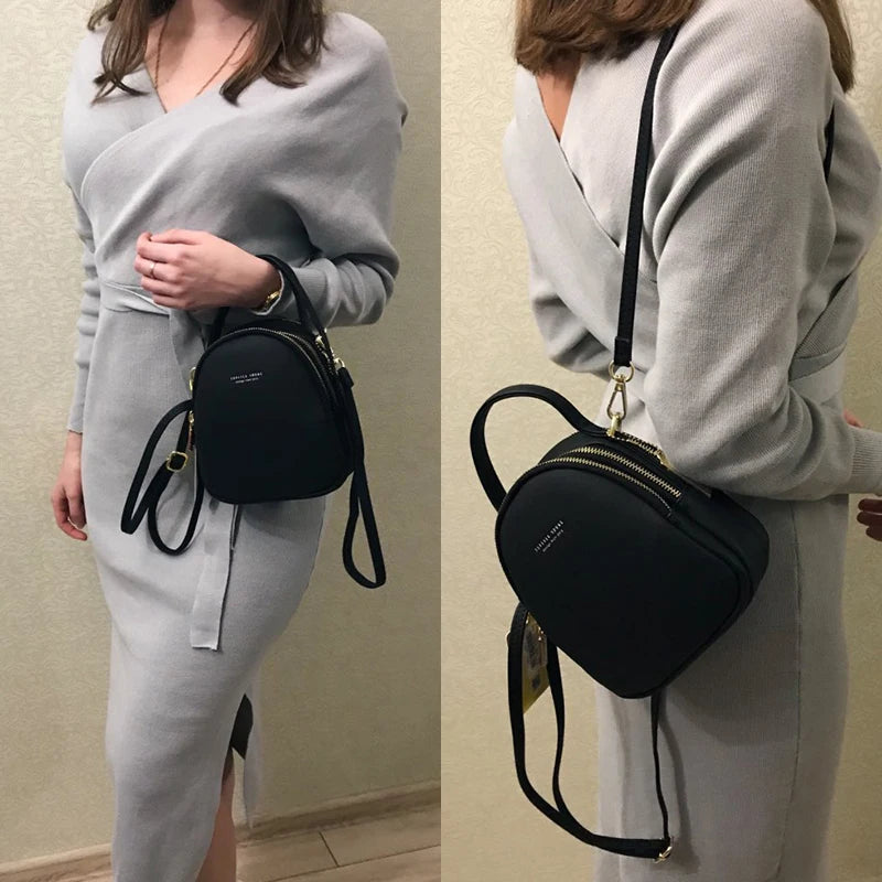 Mini Leather Backpack Shoulder
