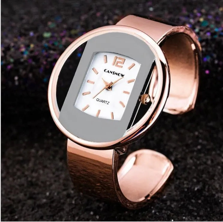 Women's Minimalist Steel Bracelet Quartz Watch