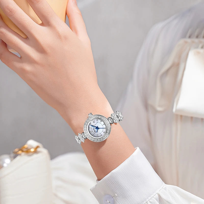 Women's Silver Analog Quartz Jewelry Watch