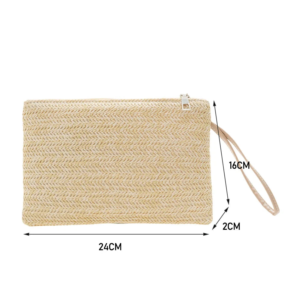 Bohemian Woven Clutch Wristlet Bag