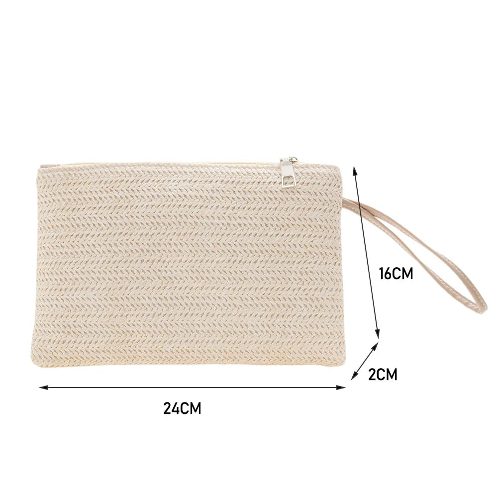 Bohemian Woven Clutch Wristlet Bag