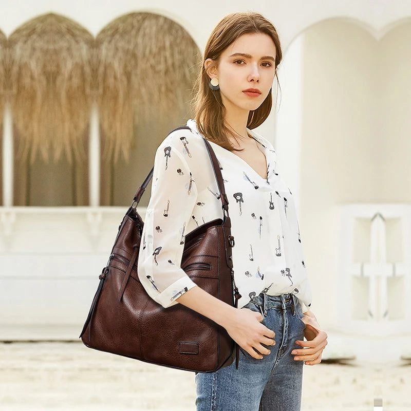 Large Leather Travel Bag