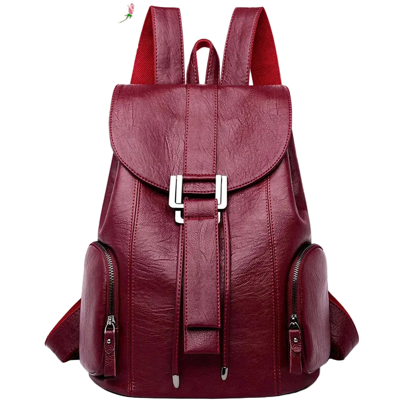 Large Leather Women Backpack