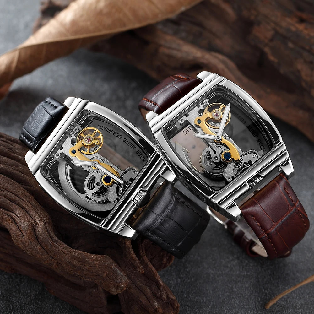 SHENHUA Skeleton Men Watch