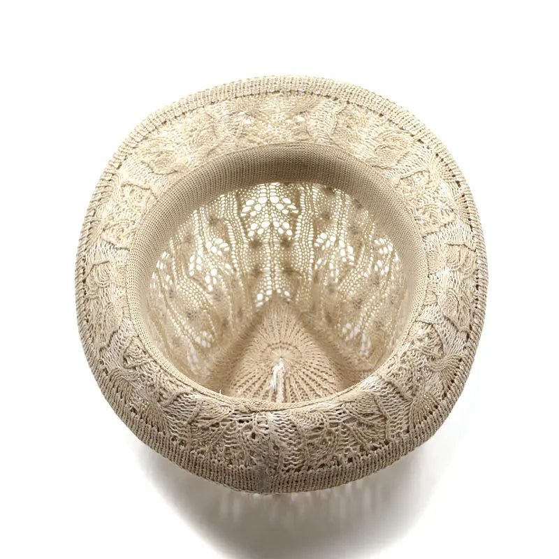 Women's Leather Buckle Jazz Hat