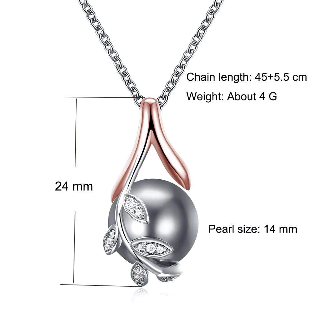 Women's Pearl Zirconia 4-Piece Jewelry Set