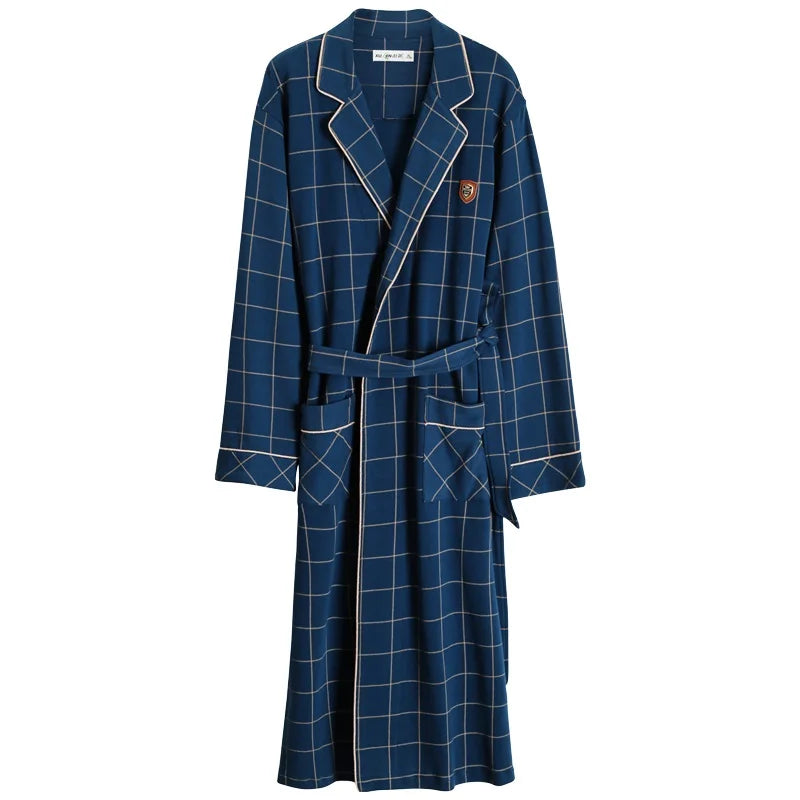 Cotton Kimono Men Bathrobe