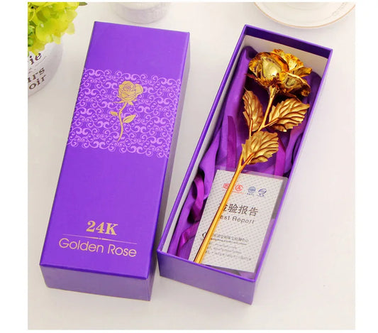 Golden Rose Flower Valentine Wedding Decor