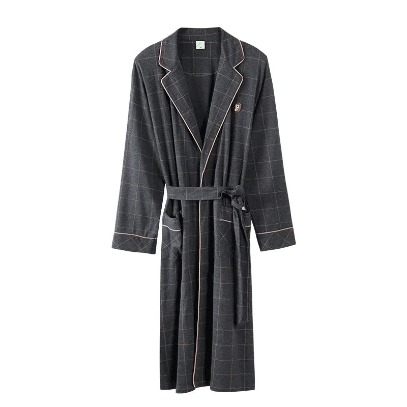 Cotton Kimono Men Bathrobe