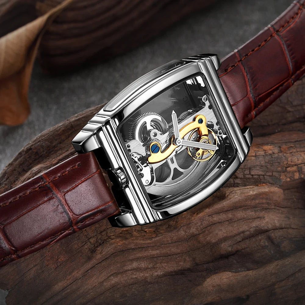 SHENHUA Skeleton Men Watch