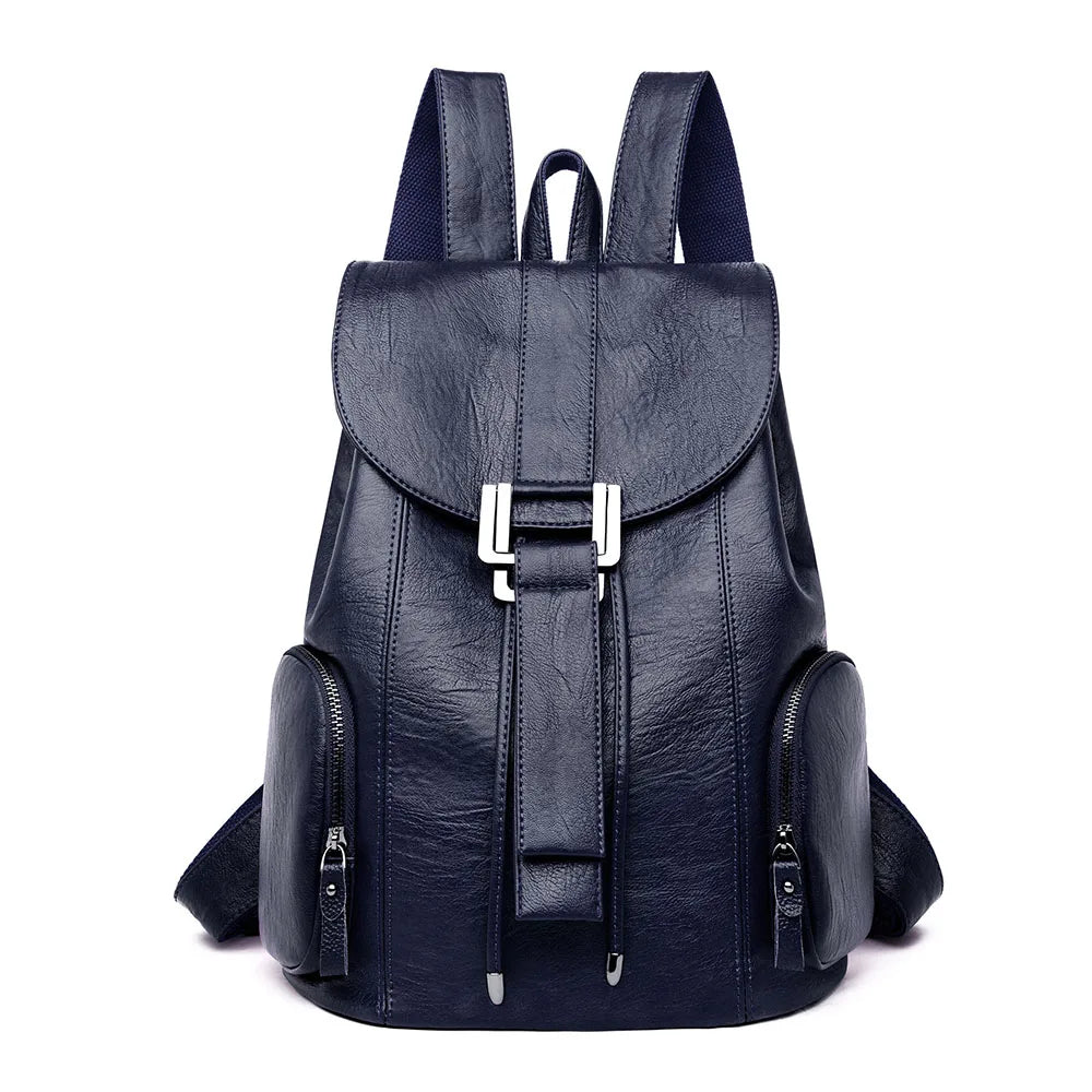 Large Leather Women Backpack