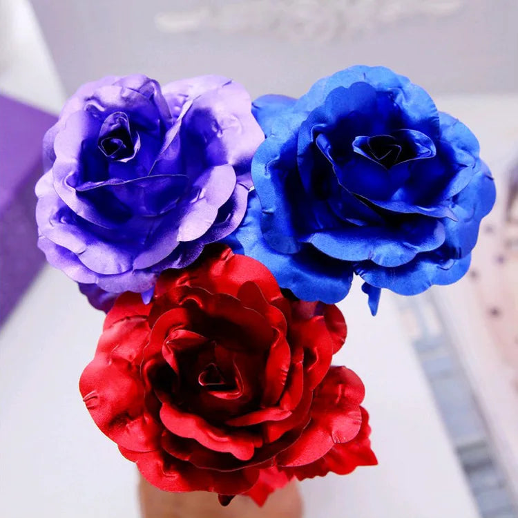 Golden Rose Flower Valentine Wedding Decor