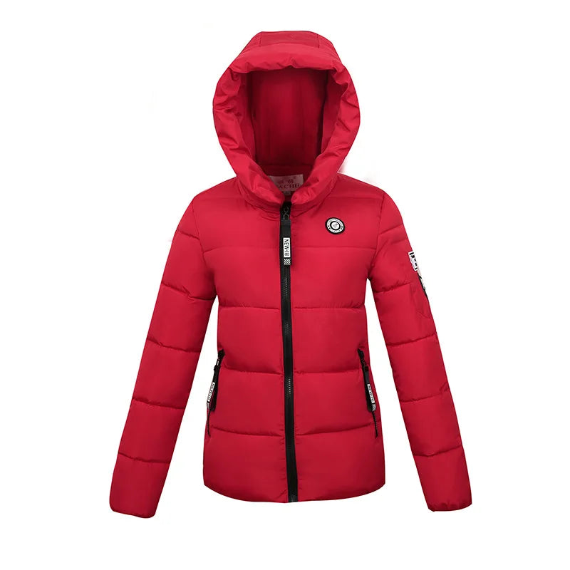 Slim Hooded Women Parka