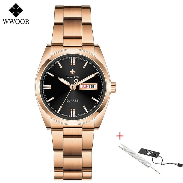 WWOOR Green Bracelet Ladies Watch