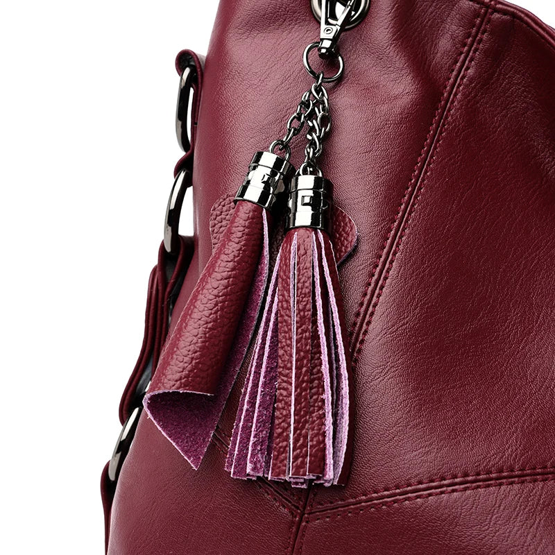 Women's Large Capacity PU Leather Tote Bag