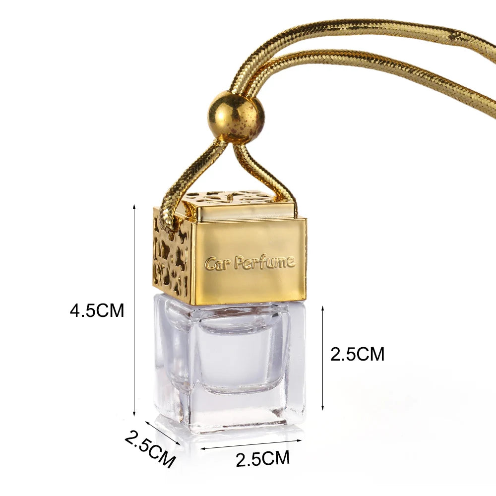 Hanging Glass Perfume Bottle Car Decor