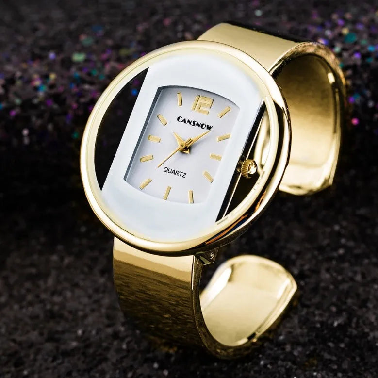 Women's Minimalist Steel Bracelet Quartz Watch