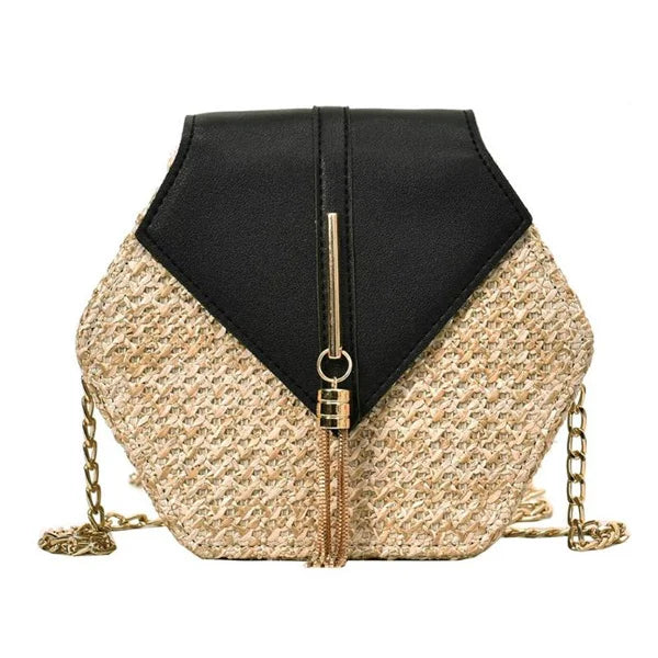Rattan Woven Bohemian Shoulder Bag