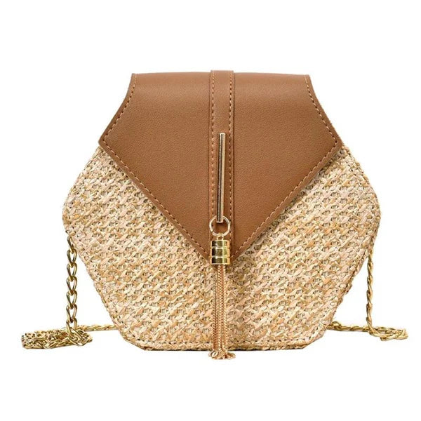 Rattan Woven Bohemian Shoulder Bag
