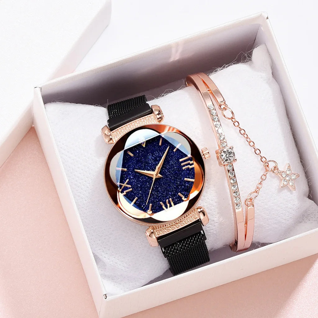Women's Starry Sky Bracelet Quartz Watch