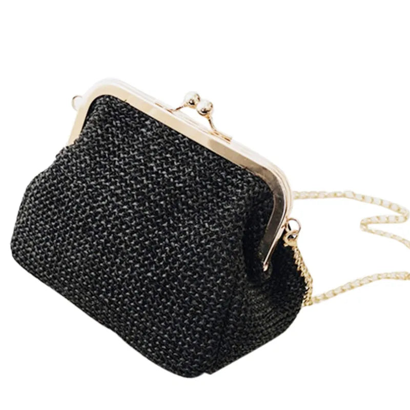 Women's Straw Boho Crossbody Bag