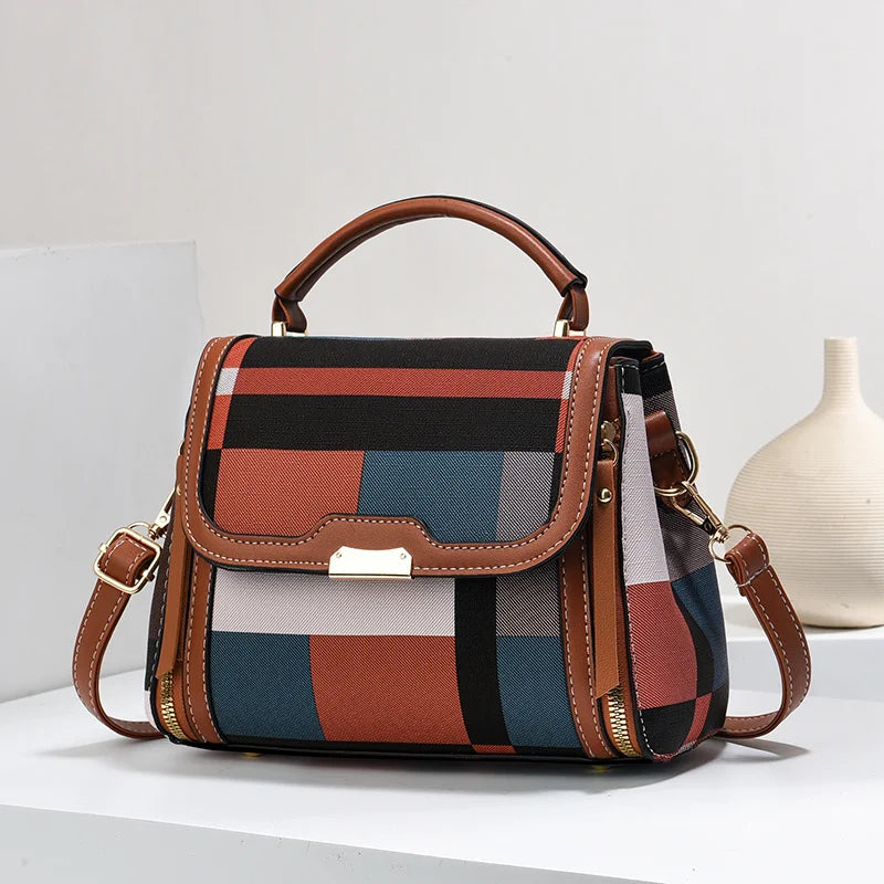 Contrast Color Crossbody Bag